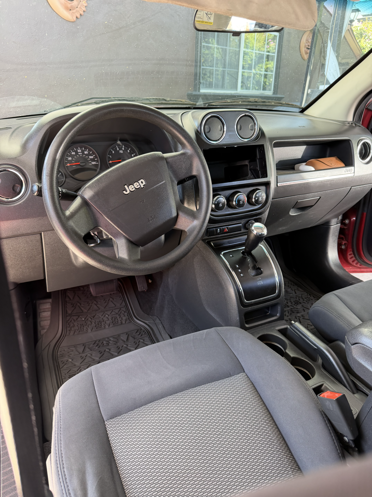 Jeep interior after detailing