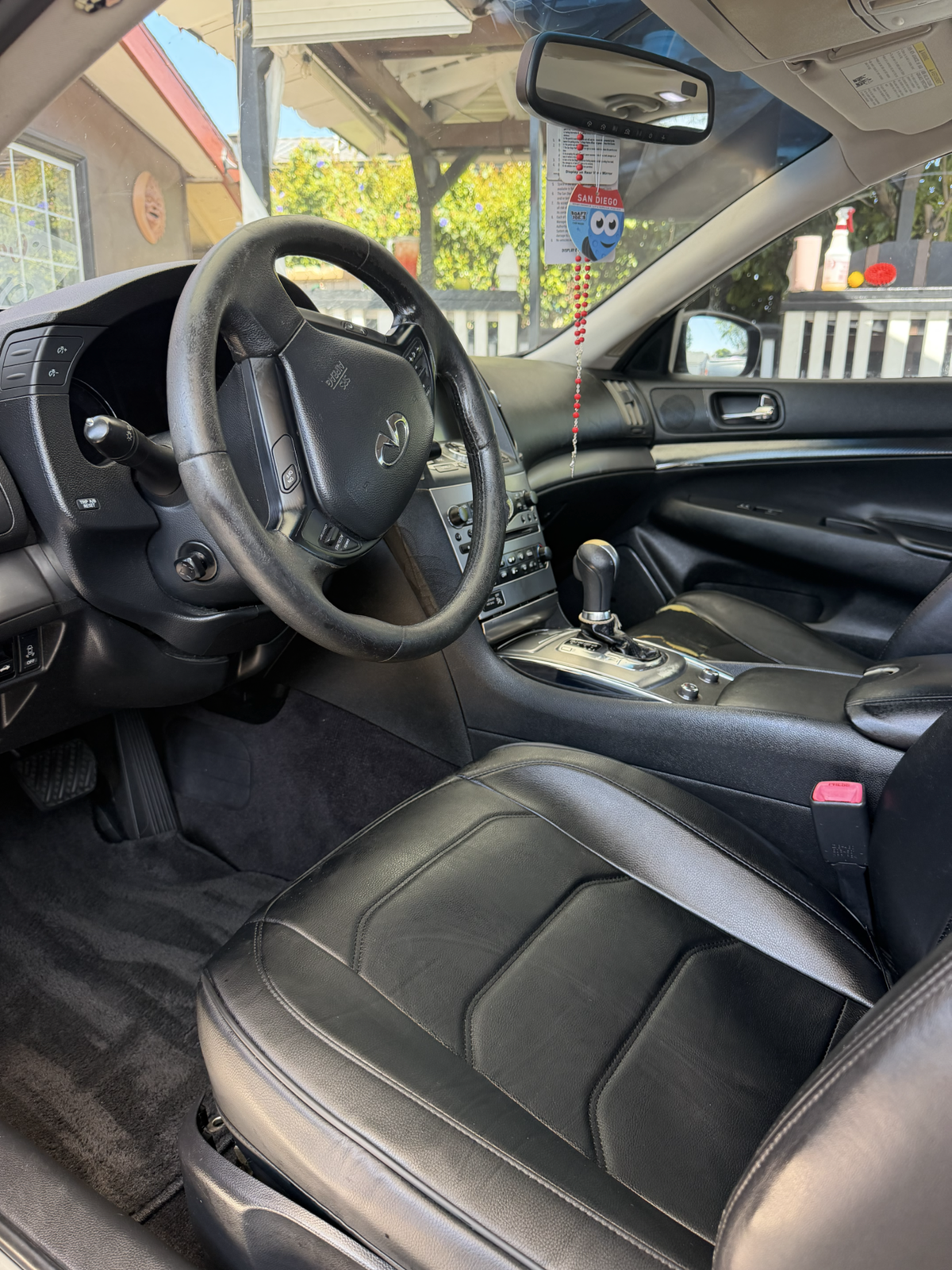 Infiniti interior after detailing